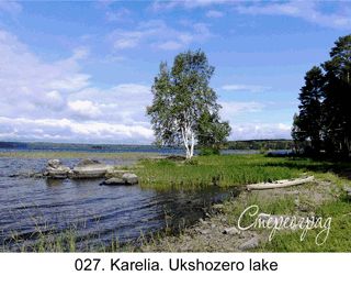 <b>027. </b>Karelia. Ukshozero lake. (3D shooting : with step to step moving). 2013. 70x50 cm.<br>
 Price - <b>17500</b> roubles unframed